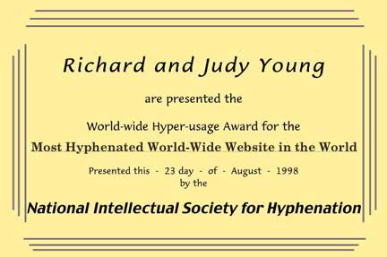certificate from the National Intellectual Society for Hyphenation